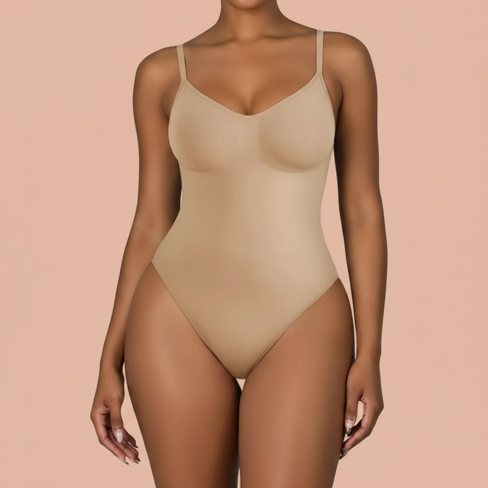 Pack de 2 unidades de body moldeador reductor (Beige)
