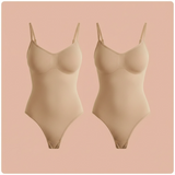Pack de 2 unidades de body moldeador reductor (Beige)