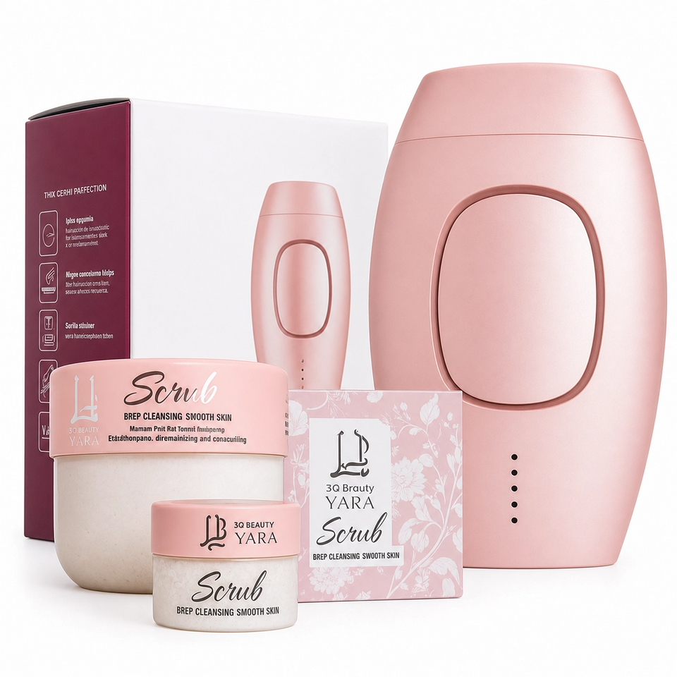 Pack Belleza Piel Suave: Depiladora Láser IPL + Exfoliante Corporal 3Q Beauty (350ml)
