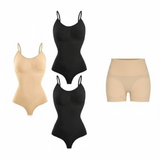 Mega Pack de 4 prendas moldeadoras reductoras (Negro y Beige)