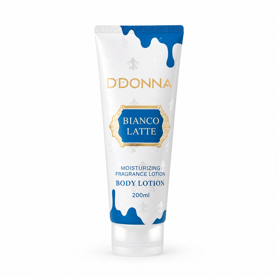 Loción corporal D'Donna Bianco Latte (200ml - Hidratación Intensa)
