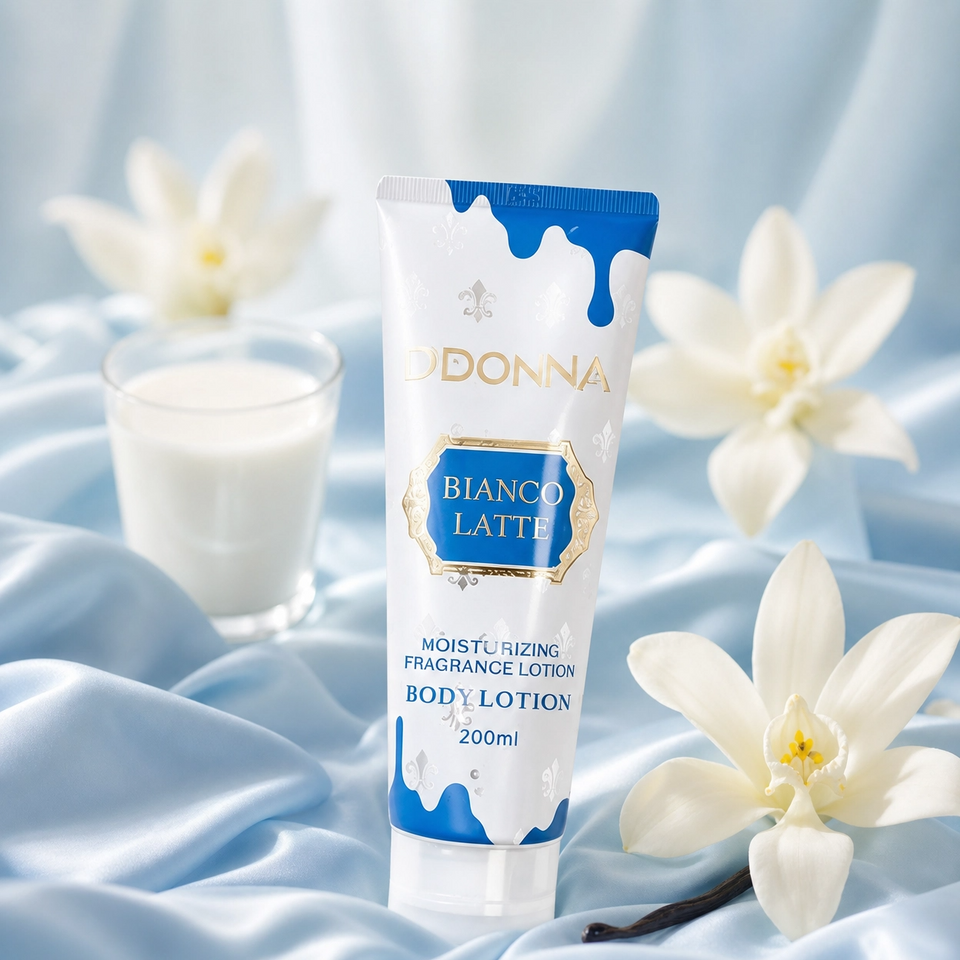 Loción corporal D'Donna Bianco Latte (200ml - Hidratación Intensa)