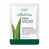 Mascarilla facial hidratante de Aloe Vera (ZOZU)